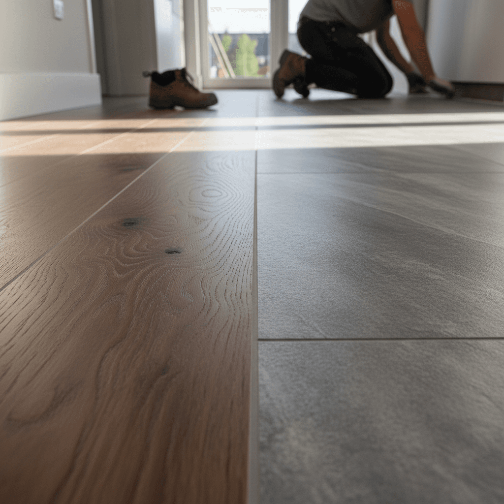 Luxury vinyl plank installation
