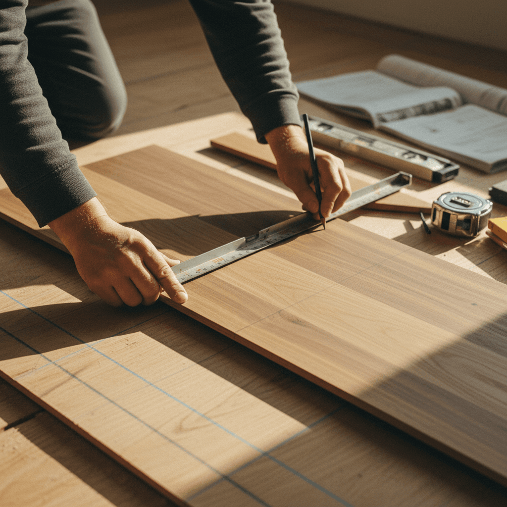 Hardwood flooring installation