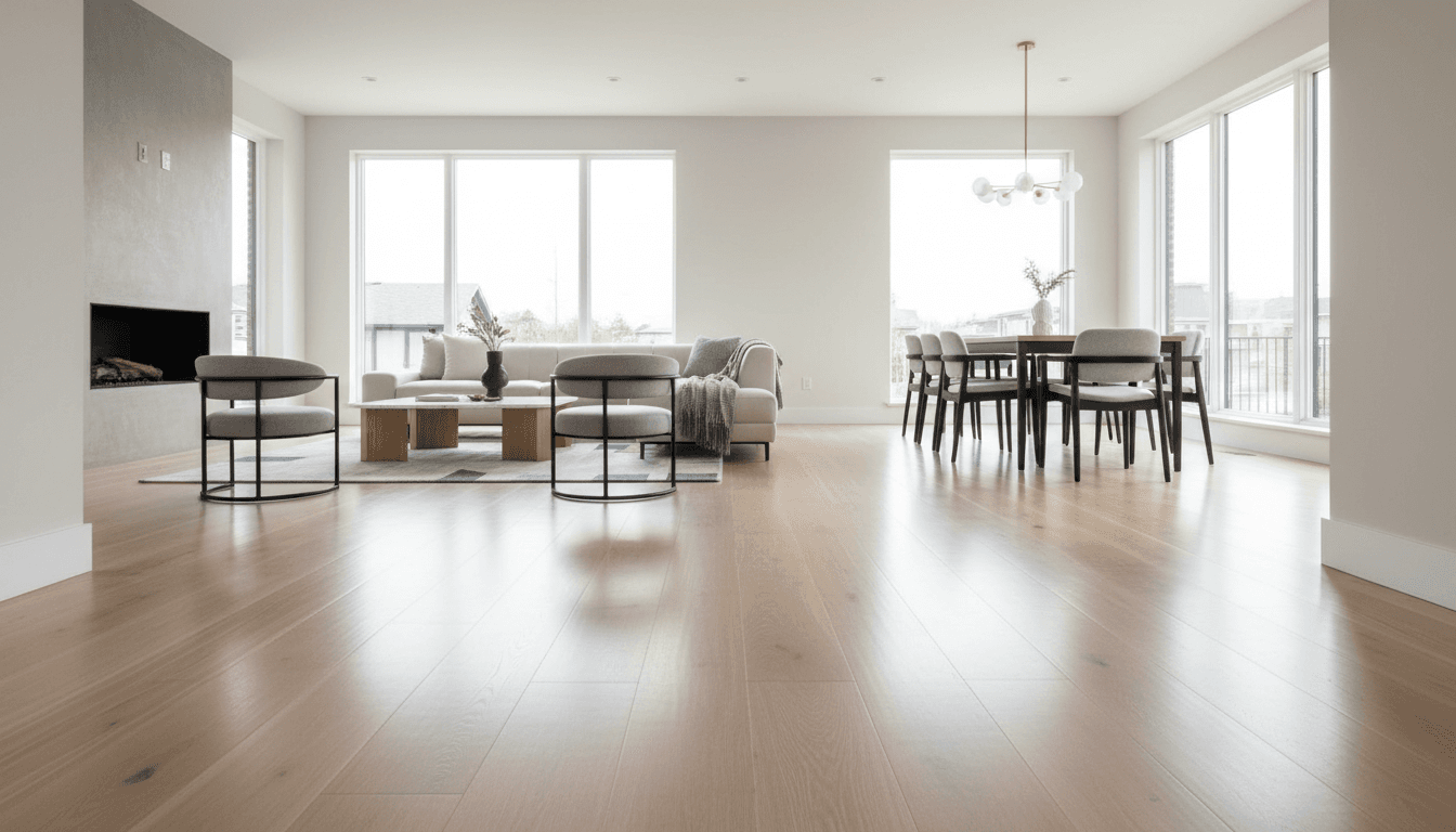 Hardwood floor installation in Santa Barbara home